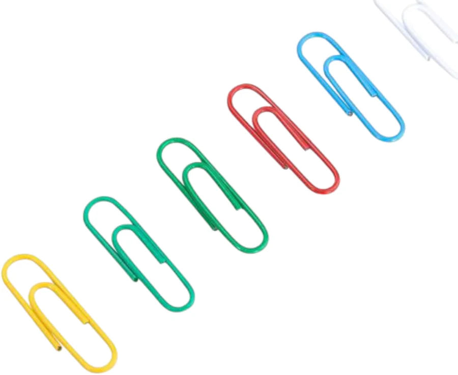 Deli Paper Clips Coloured 29mm Hangpack 100pcs