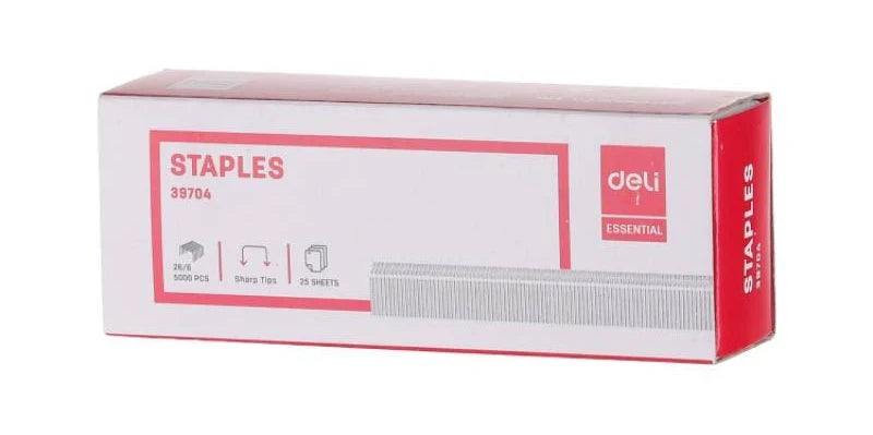 Deli Staples 26/6 — Box 5000pcs