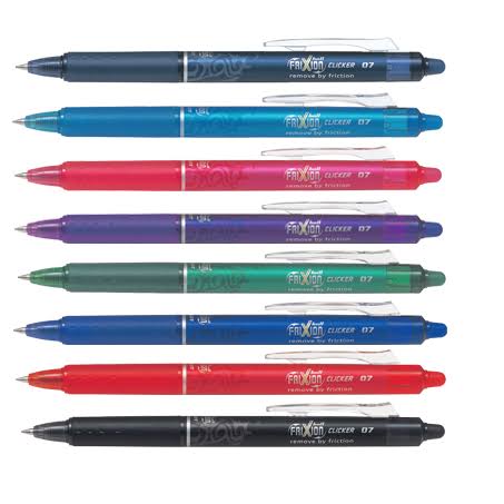 Pilot Frixion Clicker Erasable Roller Ball 0.7mm